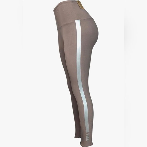 PINK Victoria's Secret Pants - Victoria's Secret Pink High Waist Full Length Cotton Legging Iced Coffee Size LG